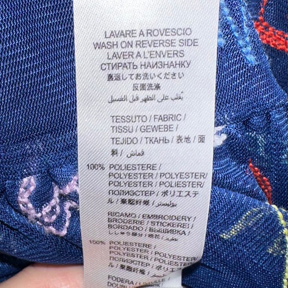 Stella McCartney Kids Girls Navy Blue Embroidered Skates Tulle Dress Size 12 - Picture 8 of 13